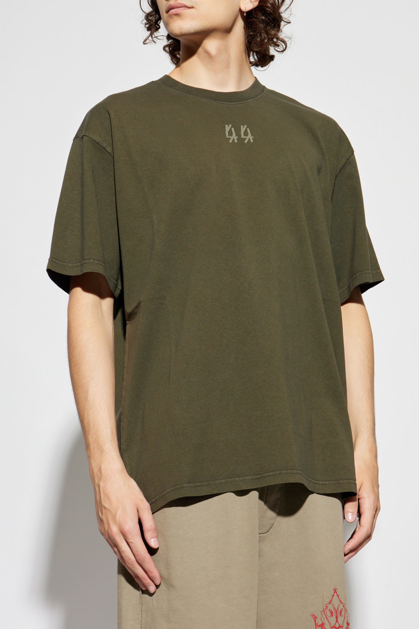 g-rap レアインディー T.GREEN / ORGANIZED KAOS Green T-shirt with logo 44 Label Group - Vitkac Australia